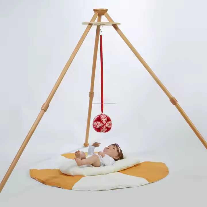 Montessori lopta s užetom Žuta 2 Montessori lopta s užetom Žuta - Slika 2